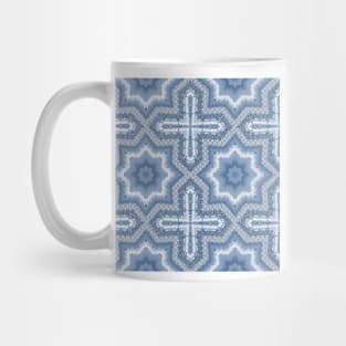 Textured Shibori Tile Pattern Mug